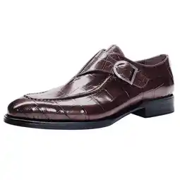 Walmart KaLI_store Men Shoes Men's Dress Shoes Cow Leather Oxfords Business Casual Shoes offer