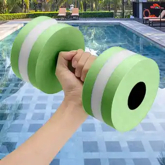 Walmart YMUQEIGH Deals 1pcs Water Aerobics Dumbbells EVA Aquatic Barbell Fitness Aqua Pool Exercise offer