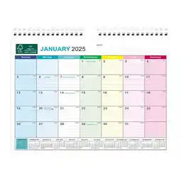 Walmart Dpityserensio Sturdy Double Coil Binding Large Calendar Block January 2025 - 2026 Planner Calendar offer