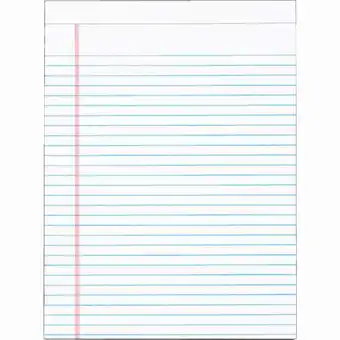 Walmart Staples 8-1/2 In. W. x 11 In. H. 50-Sheet White Top Bound Legal Pad (12-Pack) offer