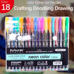 Walmart Totil Pen Glitter Gel Pen Set Coloring Art Marker Books Crafting Doodling Drawing 2ml offer