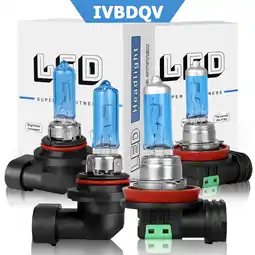 Walmart IVBDQV 9012 H11 Halogen Headlight Bulb High/Low Beam Fog Light Kit 100W 4Bulbs offer