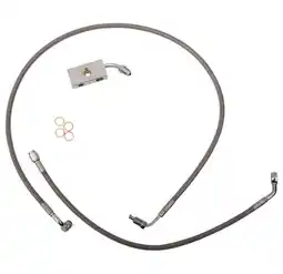 Walmart LA Choppers LA-8152B19 Stainless Steel Brake Line Kit - 18in.-20in. Ape Hangers offer