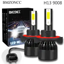 Walmart LED Headlight Hi/Lo Light Bulb 9008 High&Low Dual Beam for Chevy Cruze 2011-2013 2014 15 2pcs offer