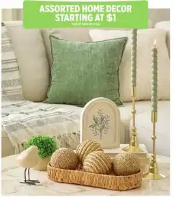 Dollar General ASSORTED HOME DECOR offer