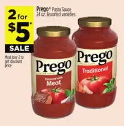 Dollar General Prego Pasta Sauce offer