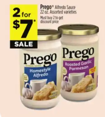 Dollar General Prego Alfredo Sauce offer