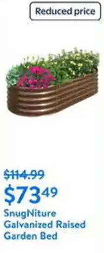 Walmart SnugNiture Galvanized Raised Garden Bed offer