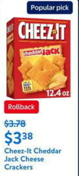 Walmart Cheez-It Cheddar Jack Cheese Crackers offer