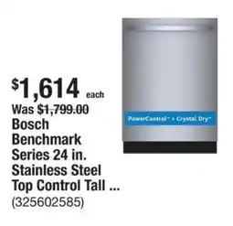 The Home Depot Bosch Benchmark Series 24 in. Stainless Steel Top Control Tall ... offer