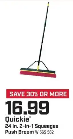 True Value Quickie 24 in. 2-in-1 Squeegee Push Broom offer