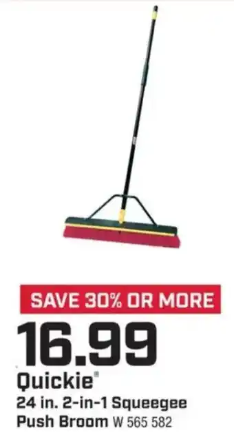 True Value Quickie 24 in. 2-in-1 Squeegee Push Broom offer