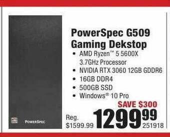 Micro Center Powerspec Gaming Desktop offer