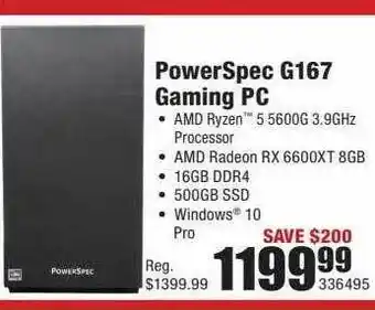 Micro Center Powerspec Gaming Pc offer