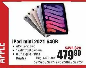 Micro Center Ipad Mini 2021 64gb offer