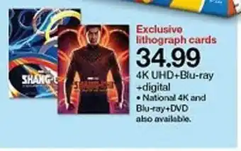 Target 4k Uhd+blu-ray +digital offer