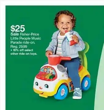 Target Fischer-price Little People Music Parade Ride-on offer