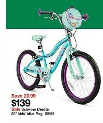 Target Schwinn Deelite 20 Kids Bike offer