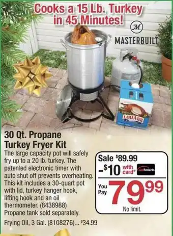 Ace Hardware Propane Turkey Fryer Kit offer
