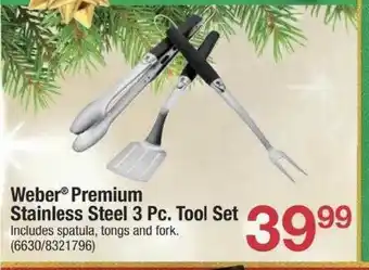 Ace Hardware Webwer Premium Stainless Steel 3 Pc. Tool Set offer