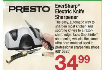 Ace Hardware Presto Eversharp Electric Knife Sharpener offer