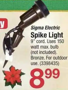Ace Hardware Sigma Electric Spike Light offer