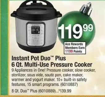 Instant Pot Duo Plus 6 Qt. Multi-use Pressure Cooker