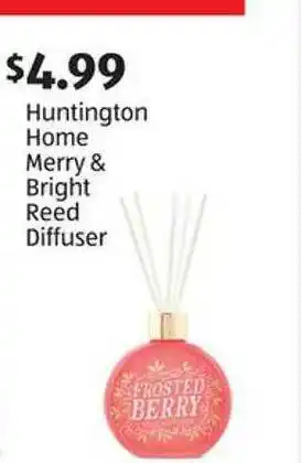 Aldi Huntington Home Merry & Bright Reed Diffuser offer