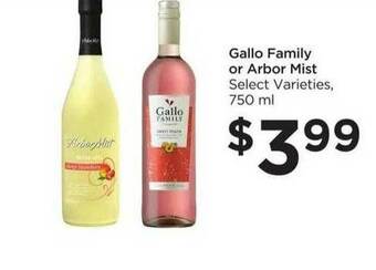 Food 4 Less Gallo Family Or Arbor Mist offer