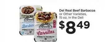 Food 4 Less Del Real Beef Barbacoa offer