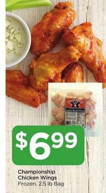 Food 4 Less Championship Chicken Wings offer