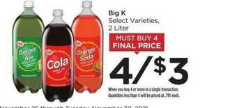 Food 4 Less Big K offer