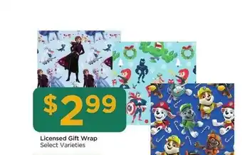 Food 4 Less Licensed Gift Wrap offer