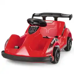 Walmart Gymax 6V Battery Powered Go Kart Kids Ride On 4 Wheel Racer RC w/ Bumper & Music Red offer