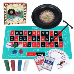 Walmart Fugocen Party Roulette Wheel Game Set and Texas Holdem Poker offer