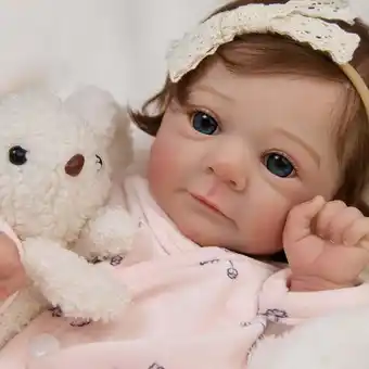 Walmart Lifelike Reborn Baby Doll 17 Opened Her Eyes with Bright Eyes Baby Girl for Kids Gift Set Age 3+ offer