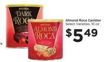 Food 4 Less Almond Roca Canister offer