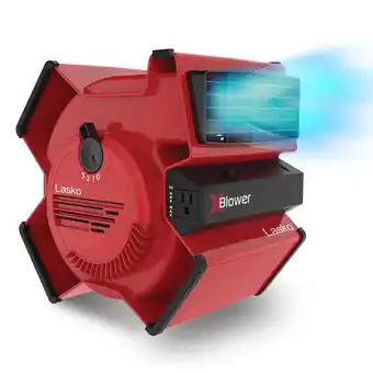 Walmart Lasko 11 X-Blower Multi-Position Utility Blower Fan with USB Ports, Red, X12900 offer