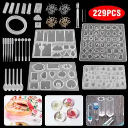 Walmart EEEkit Resin Molds, 229pcs Silicone Epoxy Resin Making Kit for Resin Casting Beginner offer