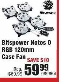 Micro Center Bitspower Notos 0 Rgb 120mm Case Fan offer