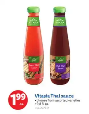 Lidl Vitasia Thai sauce offer