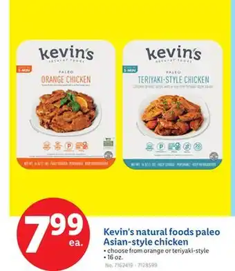 Lidl Kevin's natural foods paleo Asian-style chicken offer