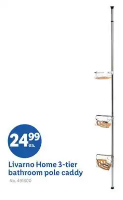 Lidl Livarno Home 3-tier bathroom pole caddy offer