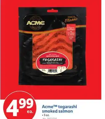 Lidl Acme togarashi smoked salmon offer