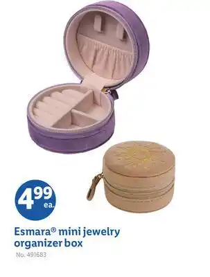 Lidl Esmara mini jewelry organizer box offer