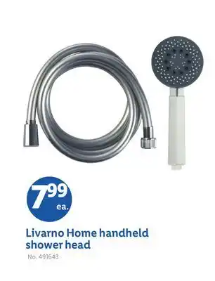 Lidl Livarno Home handheld shower head offer