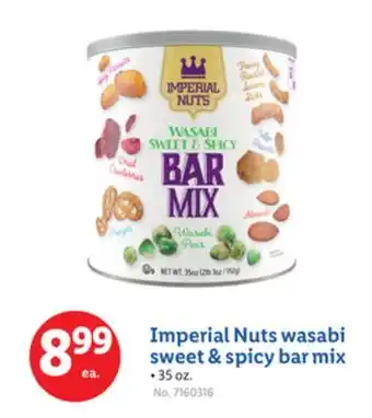 Lidl Imperial Nuts wasabi sweet & spicy bar mix offer