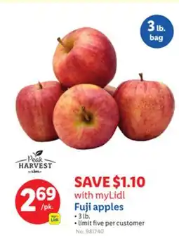 Lidl Fuji apples offer