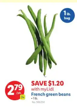 Lidl French green beans offer