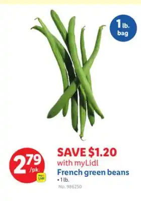 Lidl French green beans offer